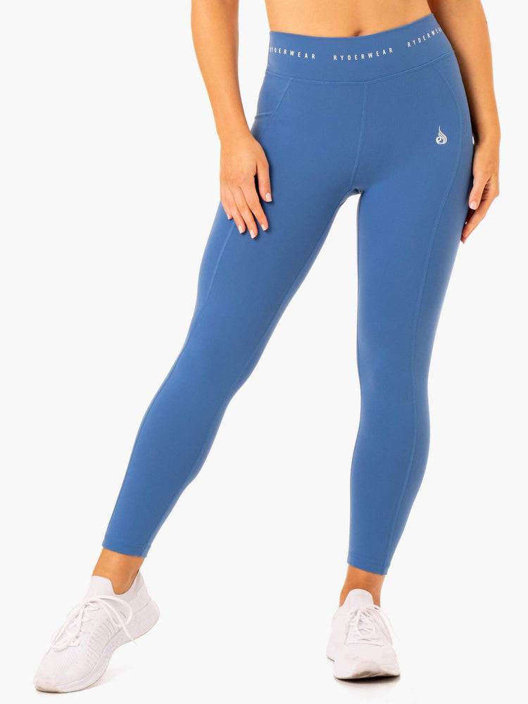 Blue Ryderwear Women Leggings Reflex High Waisted Women\'s Leggings | AU1848TV