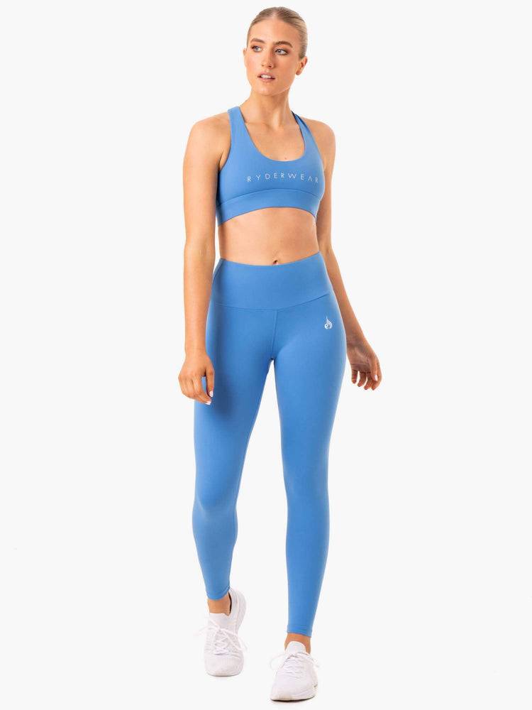 Blue Ryderwear Women Leggings Staples Scrunch Bum Women's Leggings | AU1862LH