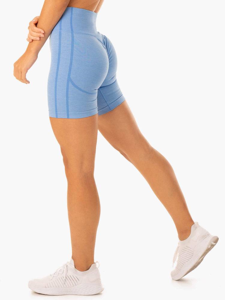 Blue Ryderwear Women Shorts Enhance Scrunch Bum Seamless Women's Shorts | AU1959SO