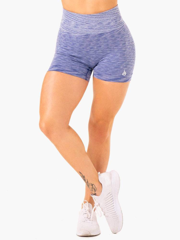 Blue Ryderwear Women Shorts Evolve Seamless High Waisted Women\'s Shorts | AU2049BC