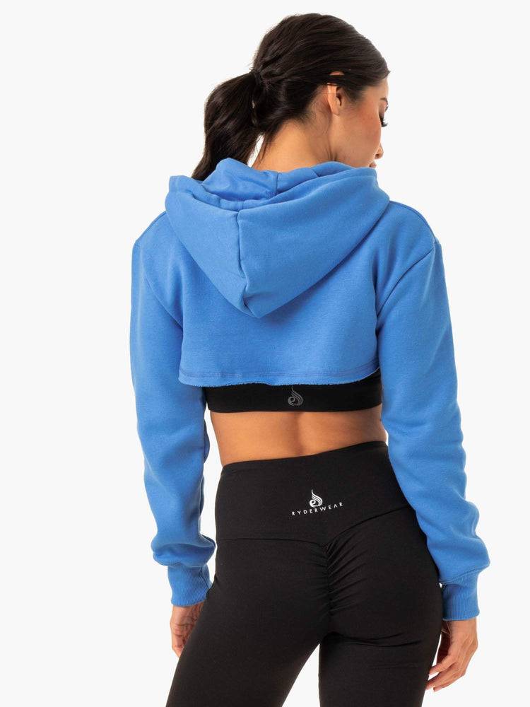 Blue Ryderwear Women Sweaters Staples Super Crop Women's Sweaters | AU2595JJ