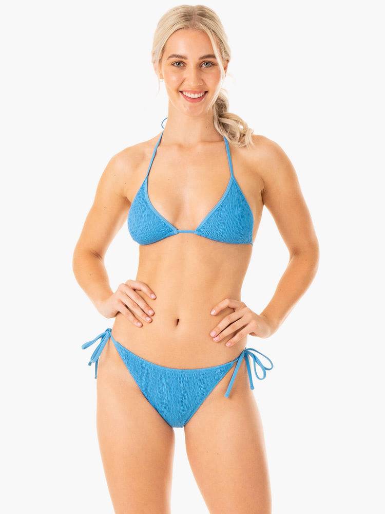 Blue Ryderwear Women Swimwear Paradise Tie Bikini Bottoms Women's Swimwear | AU2670DN