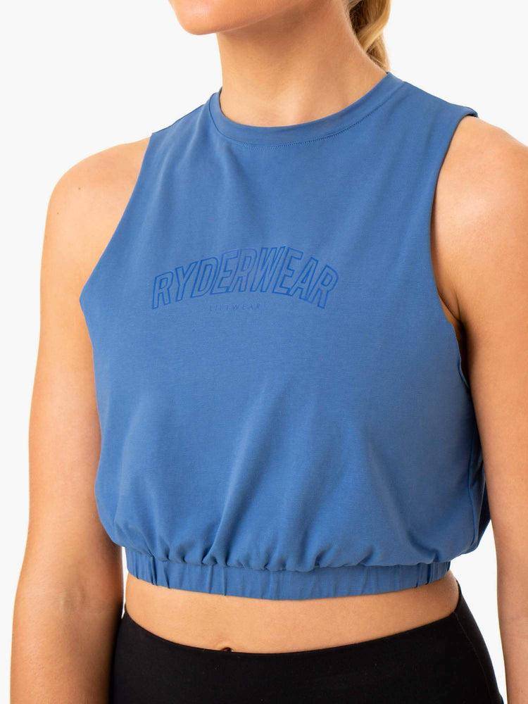 Blue Ryderwear Women Tanks Boxer Muscle Women's Tanks | AU2884SO