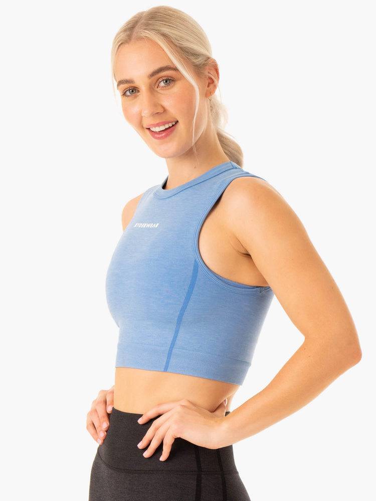 Blue Ryderwear Women Tanks Enhance Seamless Women's Tanks | AU2906HK