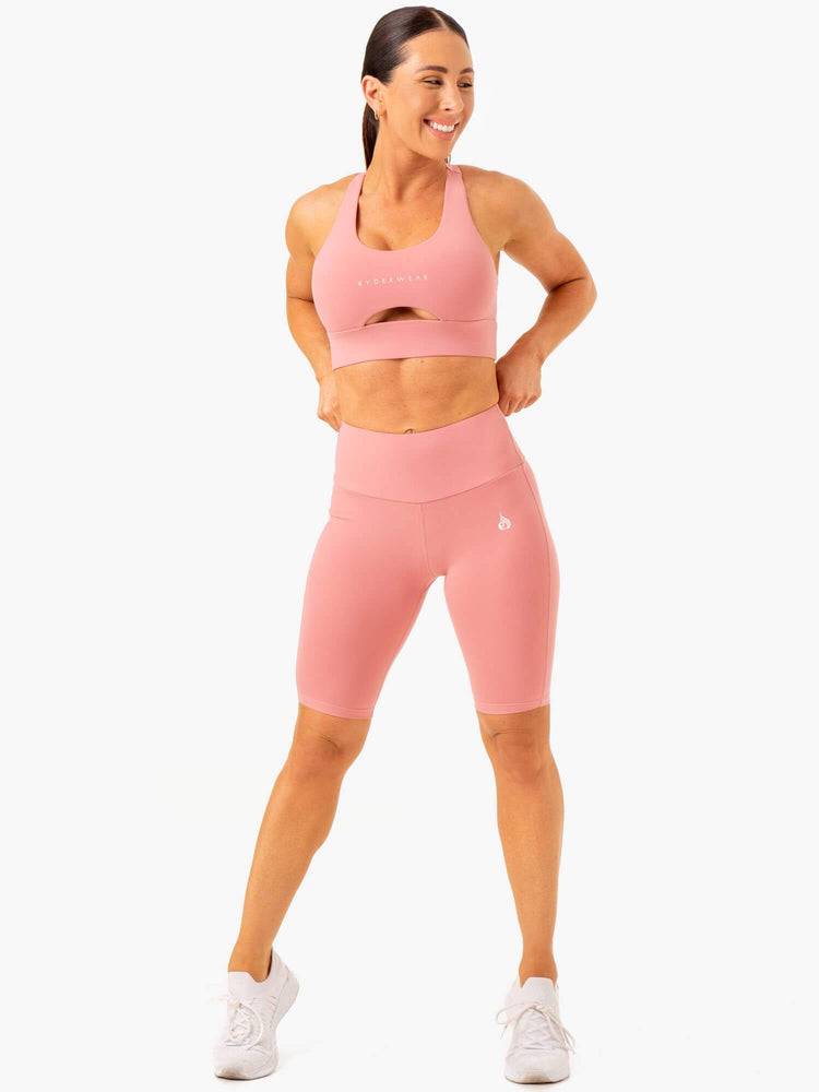 Blush Pink Ryderwear Women Shorts Action Bike Women's Shorts | AU2076NB