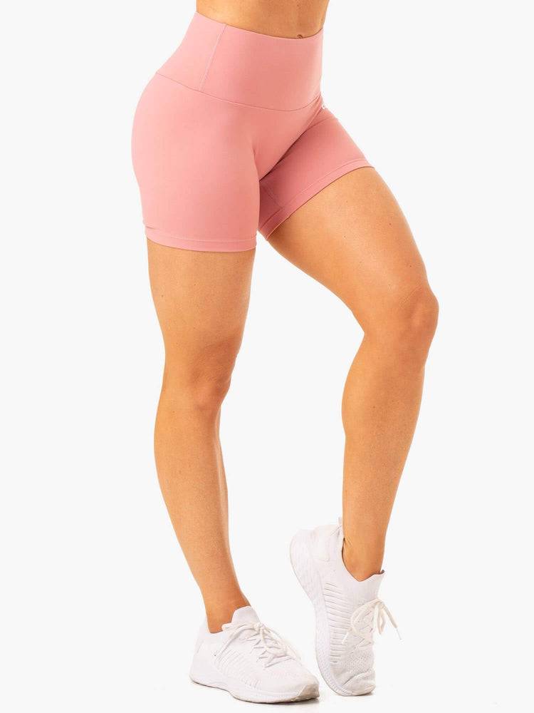 Blush Pink Ryderwear Women Shorts Vital Mid Length Scrunch Women's Shorts | AU2151CE