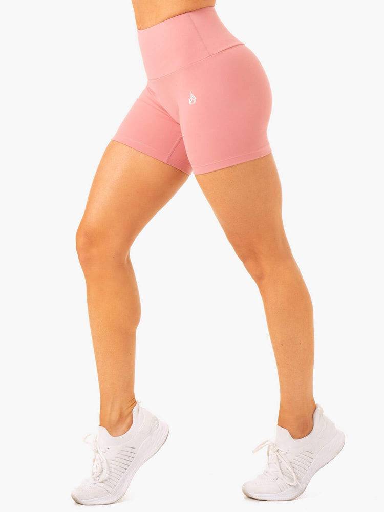 Blush Pink Ryderwear Women Shorts Vital Mid Length Scrunch Women\'s Shorts | AU2151CE