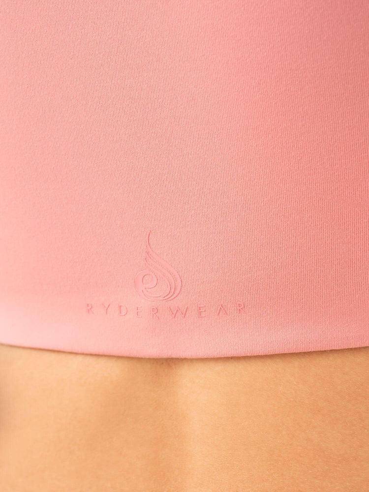 Blush Pink Ryderwear Women Sports Bra Adapt One Shoulder Women's Sports Bra | AU2352MA