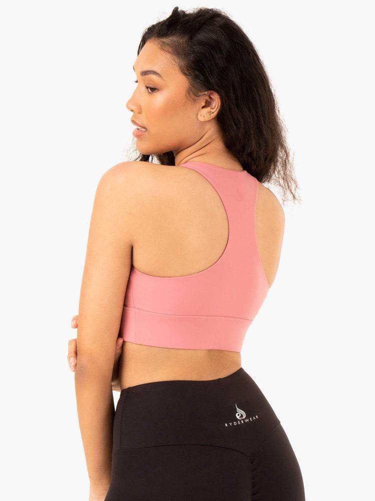 Blush Pink Ryderwear Women Sports Bra Focus Contour Women's Sports Bra | AU2303KI