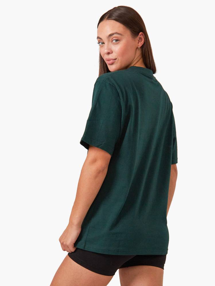 Bottle Green Ryderwear Women T Shirts Oversized Women's T Shirts | AU2742SO