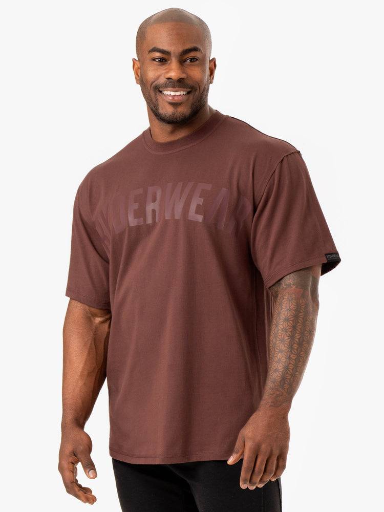 Brick Ryderwear Men T Shirts Force Oversized Men's T Shirts | AU1228OR