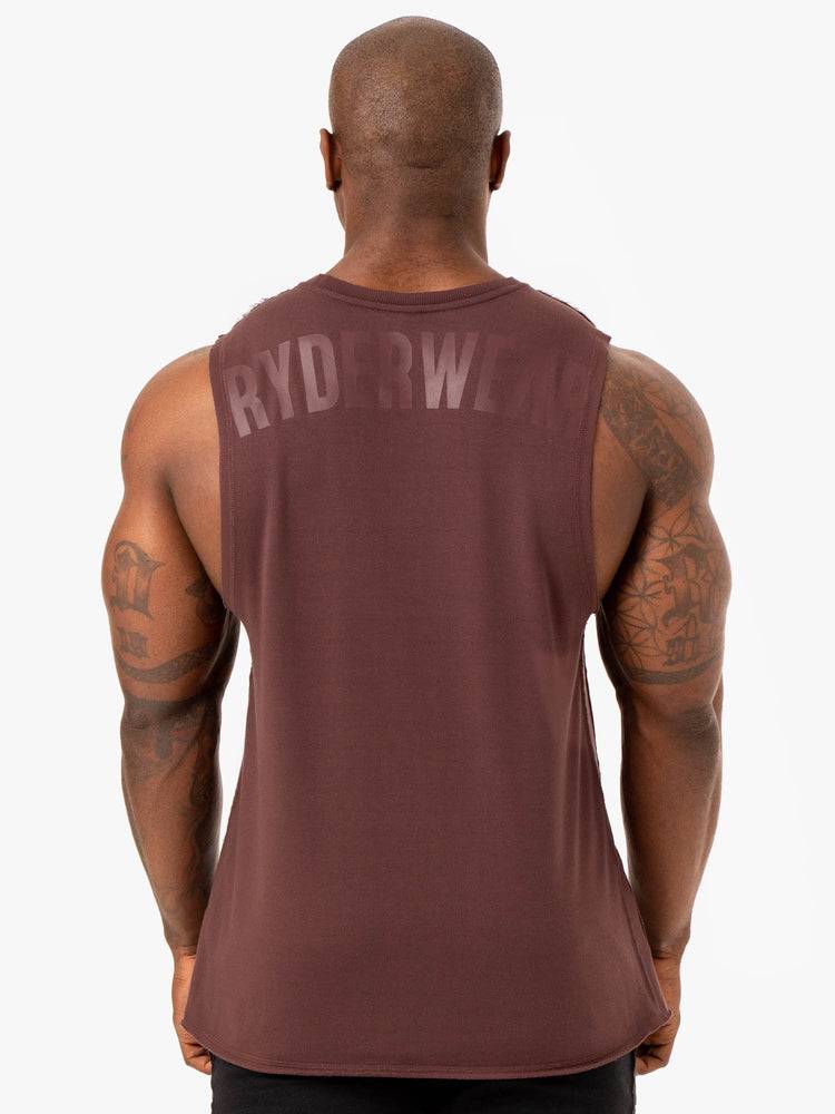 Brick Ryderwear Men Tanks Force Fleece Tank Men's Tanks | AU1113BC