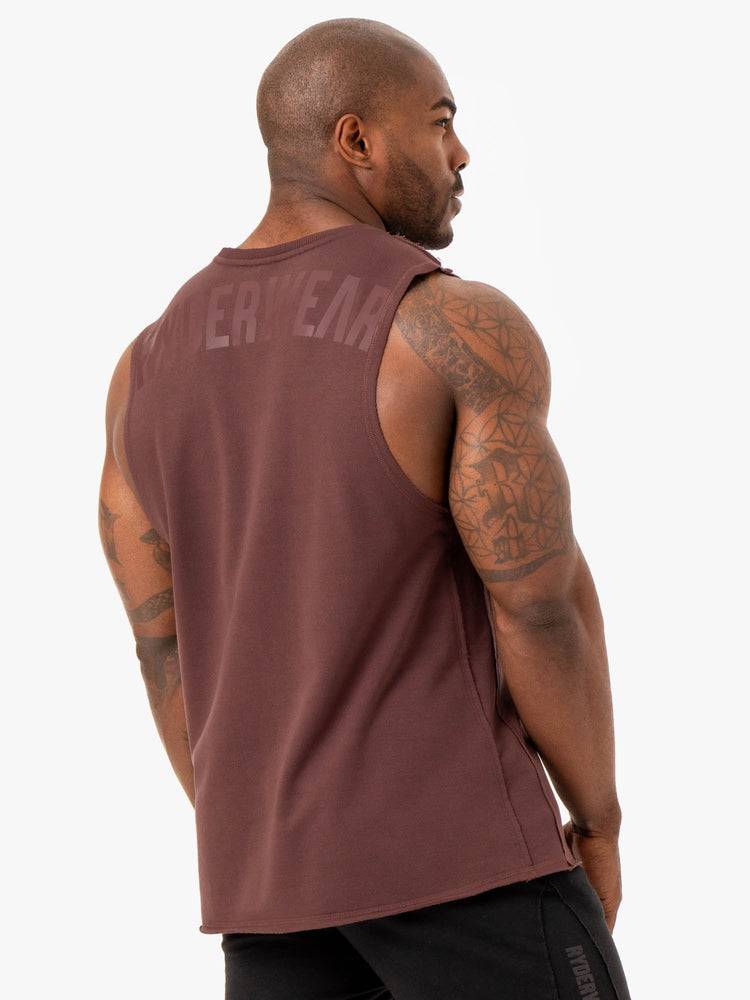 Brick Ryderwear Men Tanks Force Fleece Tank Men's Tanks | AU1113BC