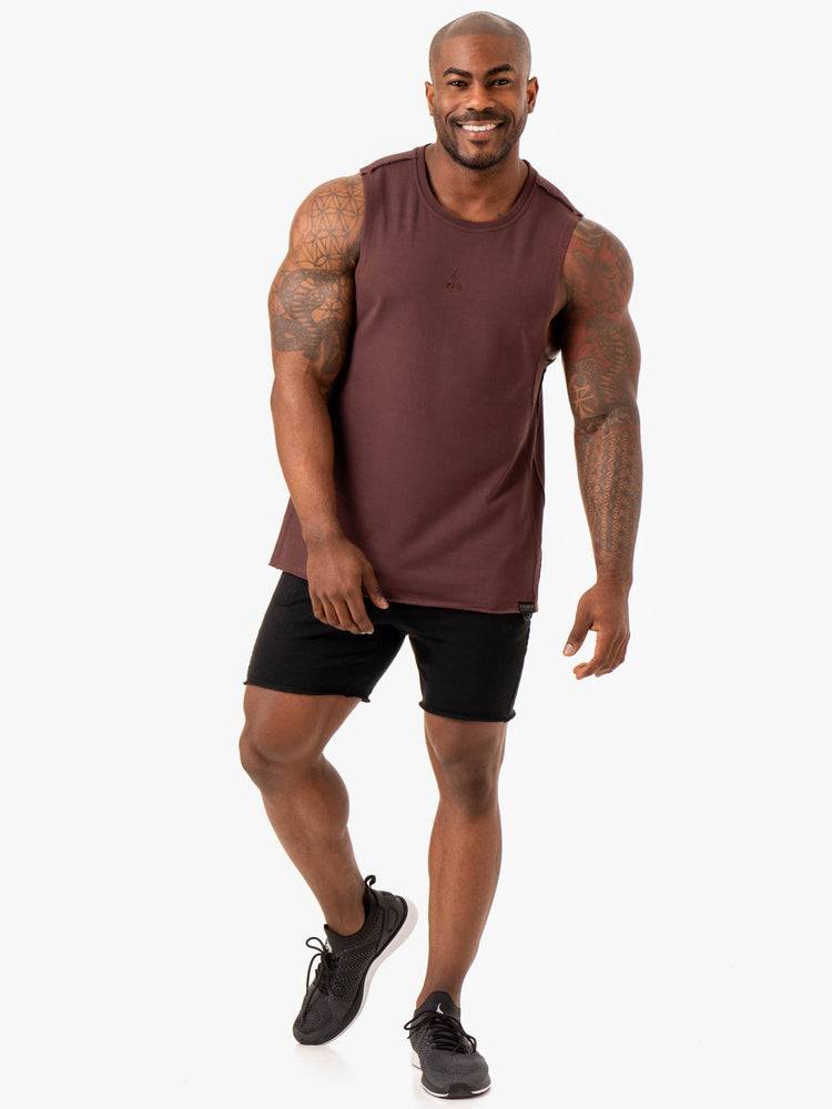 Brick Ryderwear Men Tanks Force Fleece Tank Men's Tanks | AU1113BC