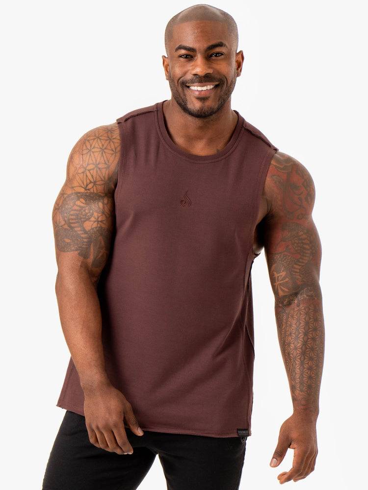 Brick Ryderwear Men Tanks Force Fleece Tank Men\'s Tanks | AU1113BC