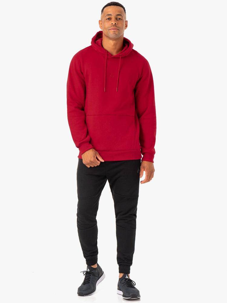 Burgundy Ryderwear Men Hoodie Restore Pullover Men's Hoodie | AU1486UT