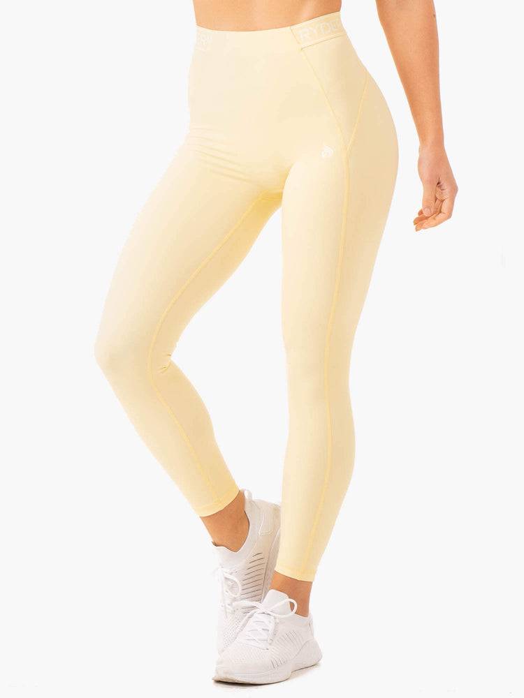 Butter Ryderwear Women Leggings Level Up High Waisted Scrunch Women's Leggings | AU1789BC