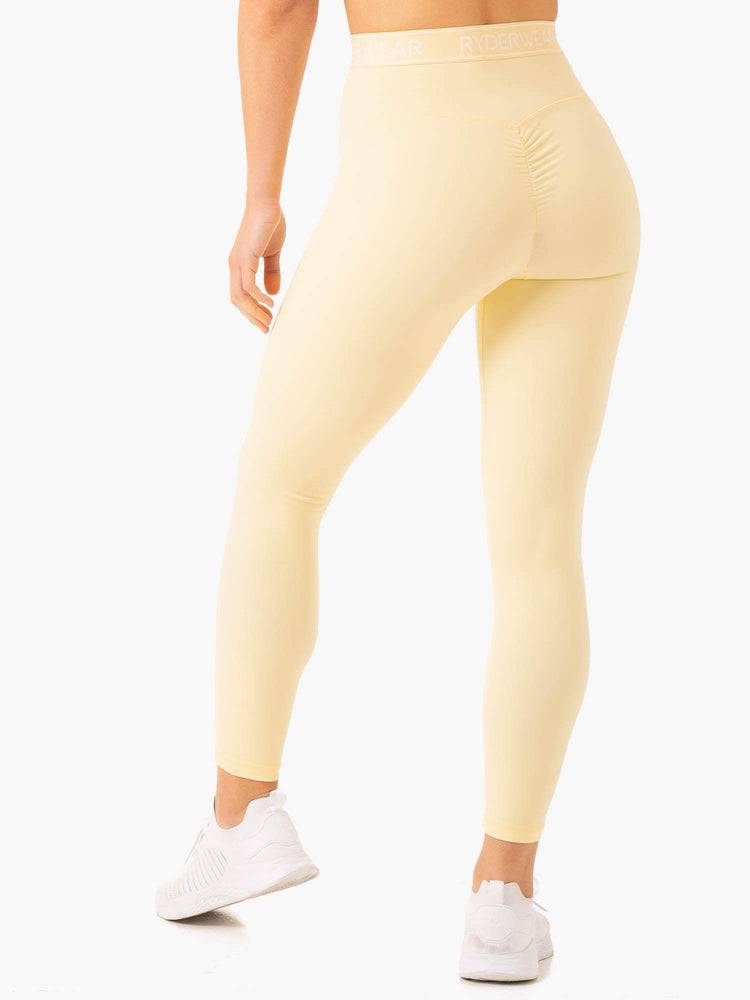 Butter Ryderwear Women Leggings Level Up High Waisted Scrunch Women's Leggings | AU1789BC