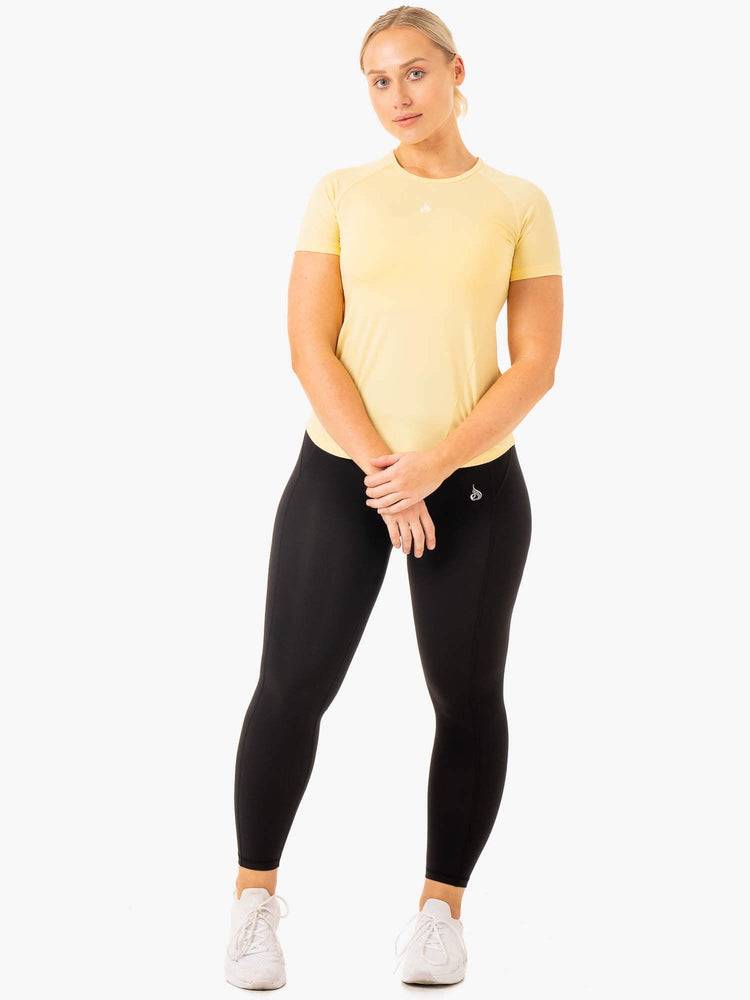 Butter Ryderwear Women T Shirts Level Up Training Women's T Shirts | AU2788AP