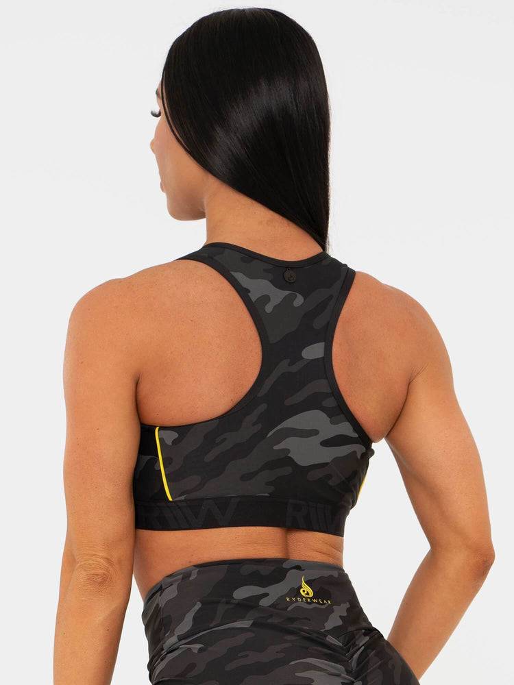 Camo Ryderwear Women Sports Bra BFCAMO Zip Up Women's Sports Bra | AU2499OR