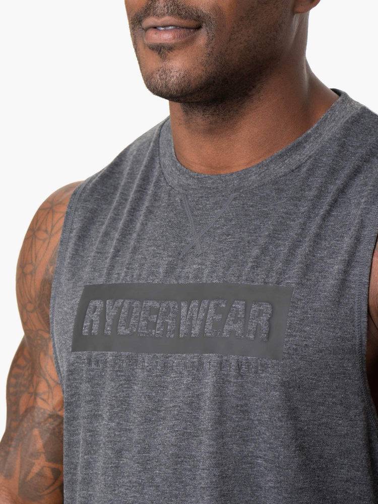 Charcoal Marl Ryderwear Men Tanks Iron Baller Tank Men's Tanks | AU1136XF