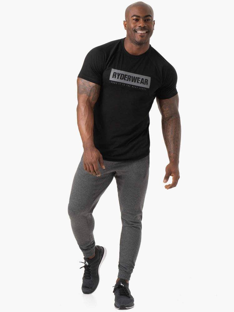 Charcoal Marl Ryderwear Men Track Pants Irons Men's Track Pants | AU1021PQ