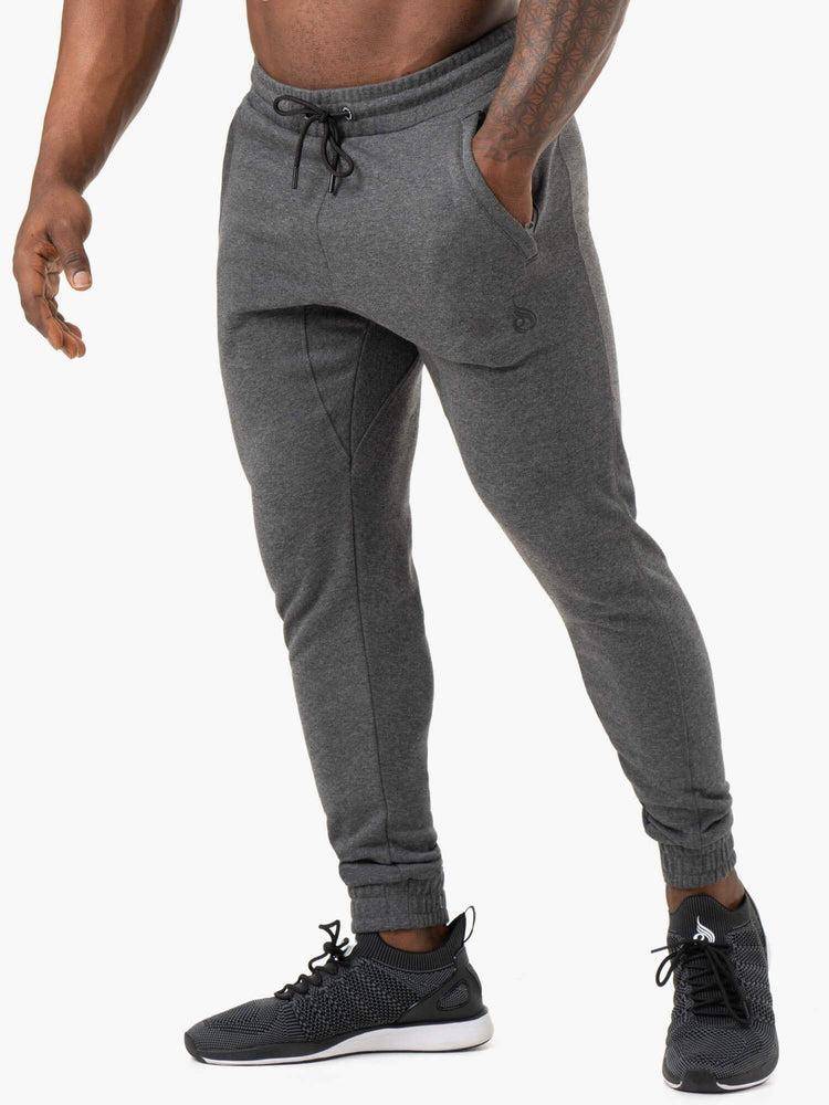 Charcoal Marl Ryderwear Men Track Pants Irons Men\'s Track Pants | AU1021PQ