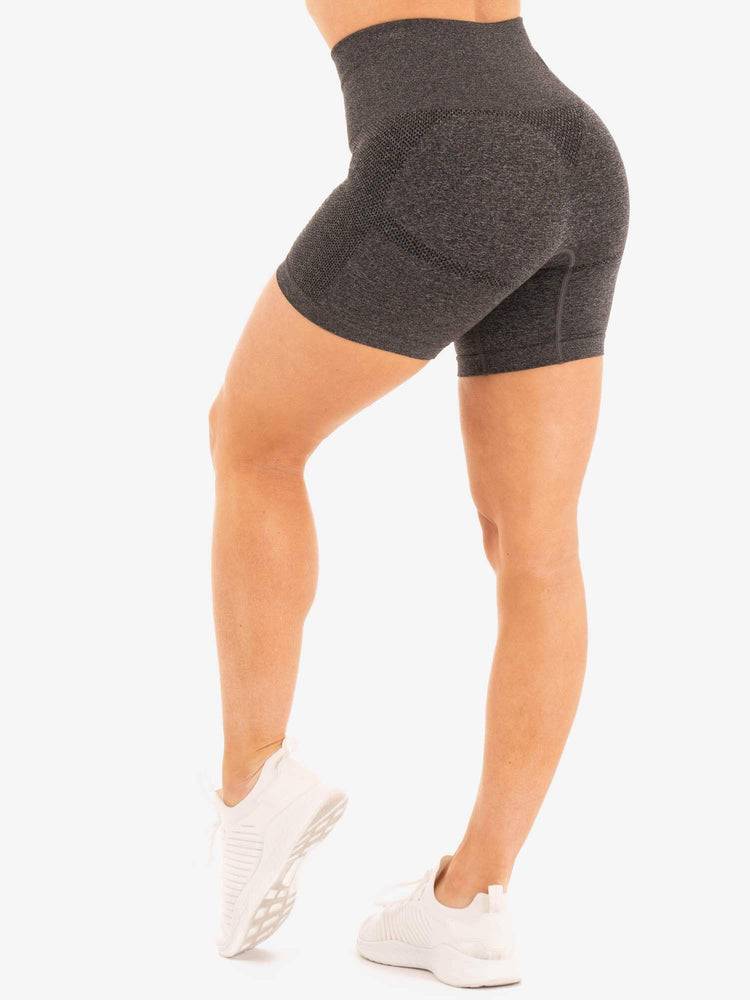 Charcoal Marl Ryderwear Women Shorts Seamless Staples Women's Shorts | AU2213YU