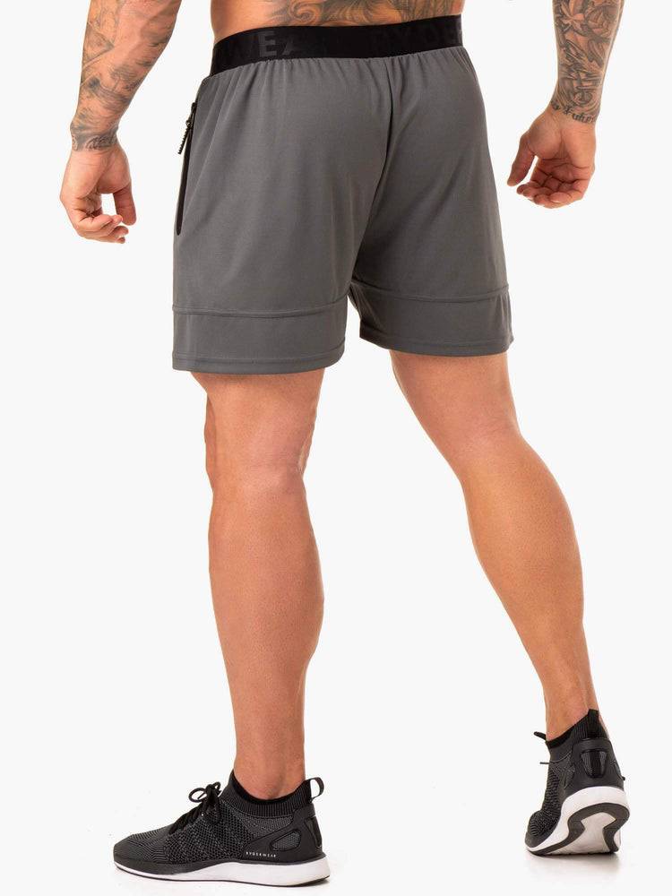 Charcoal Ryderwear Men Shorts Action Mesh Men's Shorts | AU1340JJ