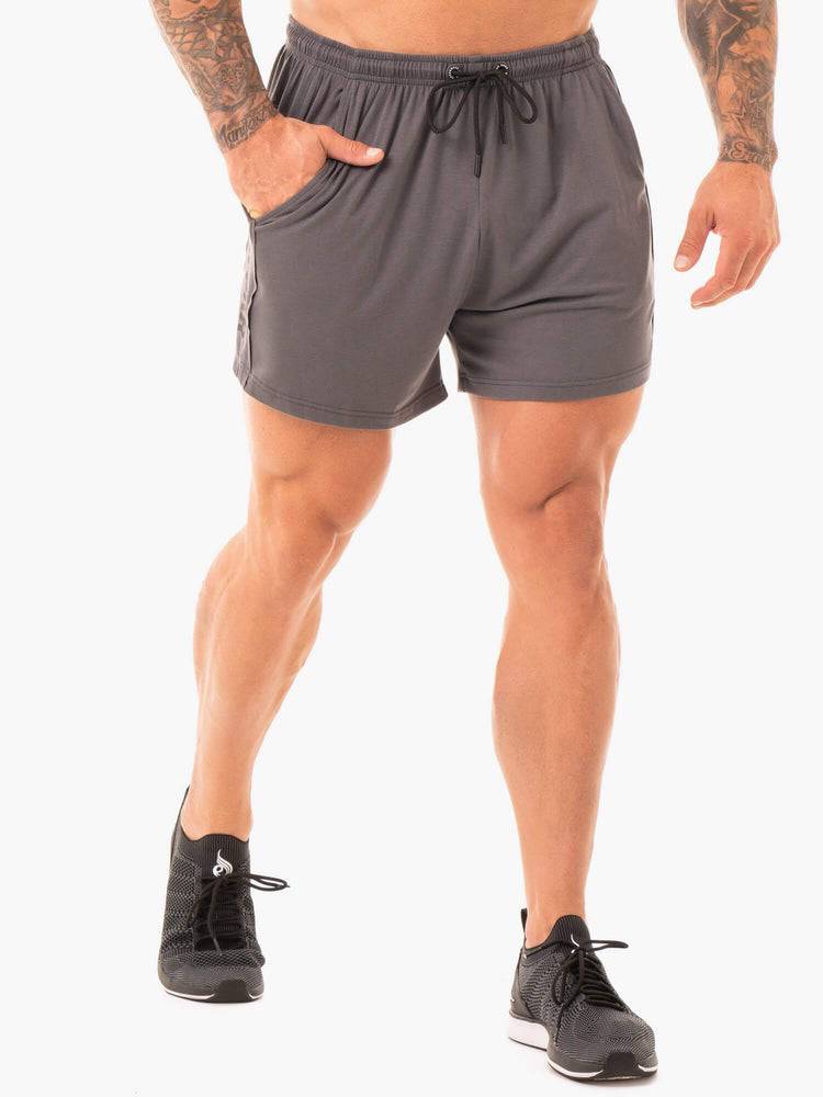 Charcoal Ryderwear Men Shorts Arnie Men's Shorts | AU1348NB