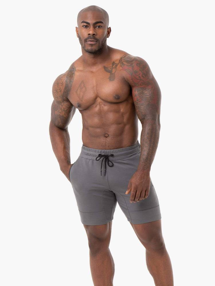 Charcoal Ryderwear Men Shorts Energy Track Men\'s Shorts | AU1362DN