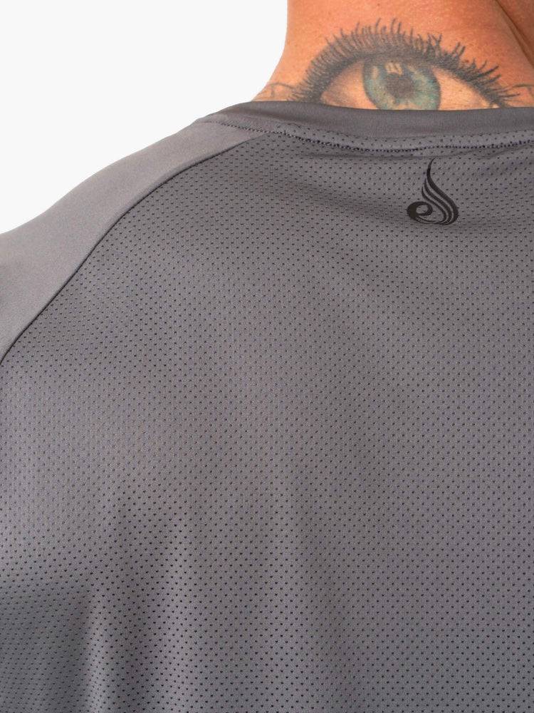 Charcoal Ryderwear Men T Shirts Action Mesh Men's T Shirts | AU1187ZG