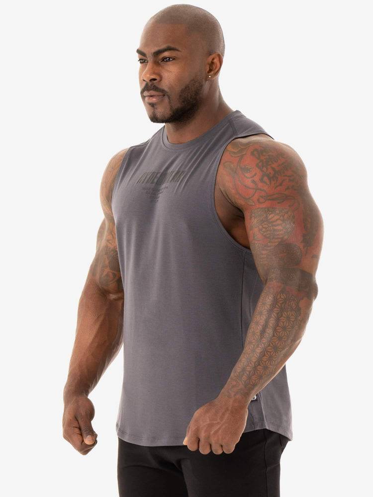 Charcoal Ryderwear Men Tanks Core Baller Tank Men's Tanks | AU1081KI