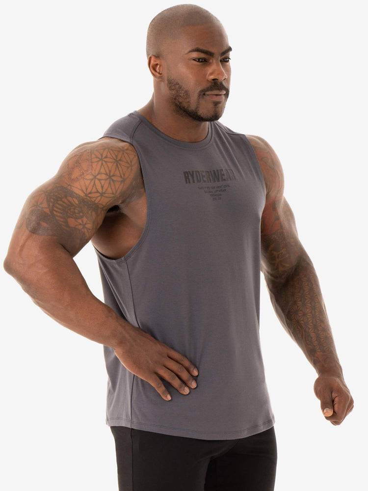 Charcoal Ryderwear Men Tanks Core Baller Tank Men's Tanks | AU1081KI