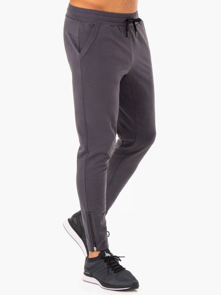 Charcoal Ryderwear Men Track Pants Optimal Gym Men's Track Pants | AU1029KI