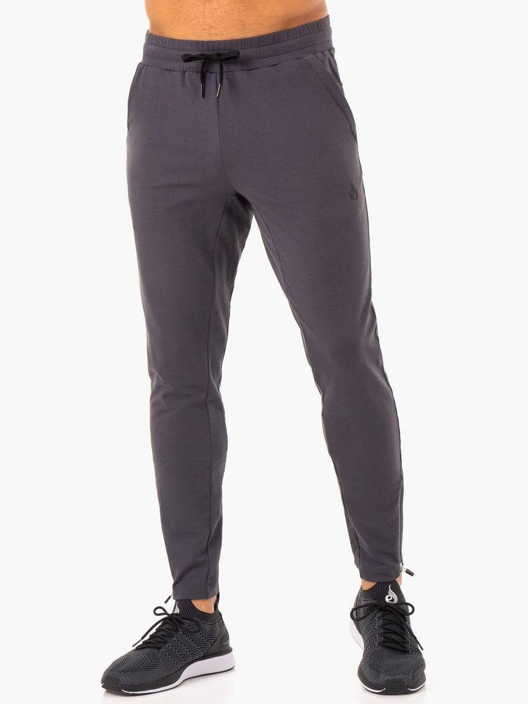 Charcoal Ryderwear Men Track Pants Optimal Gym Men\'s Track Pants | AU1029KI