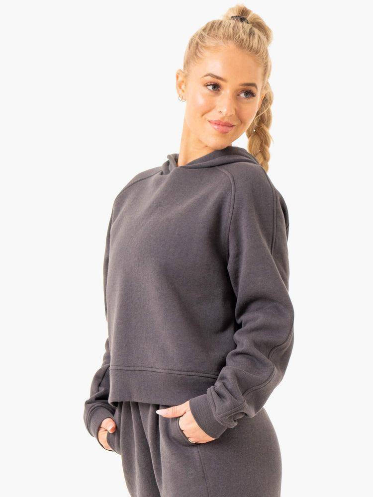 Charcoal Ryderwear Women Hoodie Sideline Women's Hoodie | AU1702GL