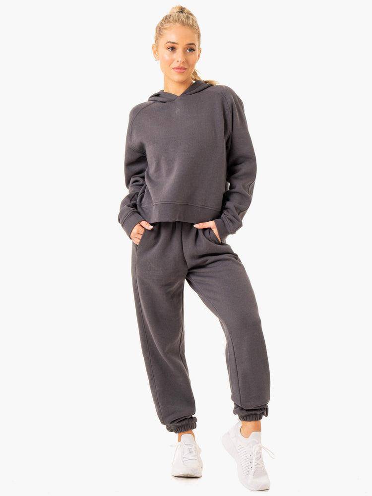 Charcoal Ryderwear Women Hoodie Sideline Women's Hoodie | AU1702GL