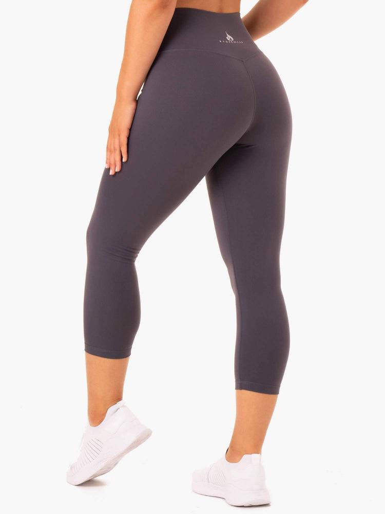 Charcoal Ryderwear Women Leggings Base 7/8 High Waisted Women's Leggings | AU1726DN