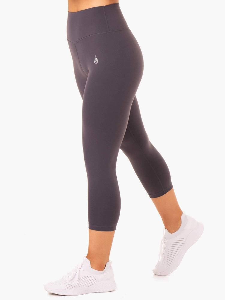 Charcoal Ryderwear Women Leggings Base 7/8 High Waisted Women's Leggings | AU1726DN