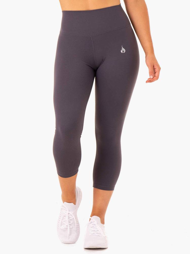 Charcoal Ryderwear Women Leggings Base 7/8 High Waisted Women\'s Leggings | AU1726DN