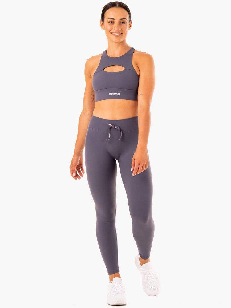 Charcoal Ryderwear Women Leggings Replay High Waisted Women's Leggings | AU1829SO