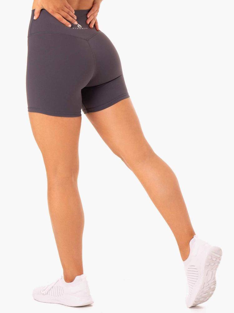 Charcoal Ryderwear Women Shorts Base High Waisted Women's Shorts | AU1994XF