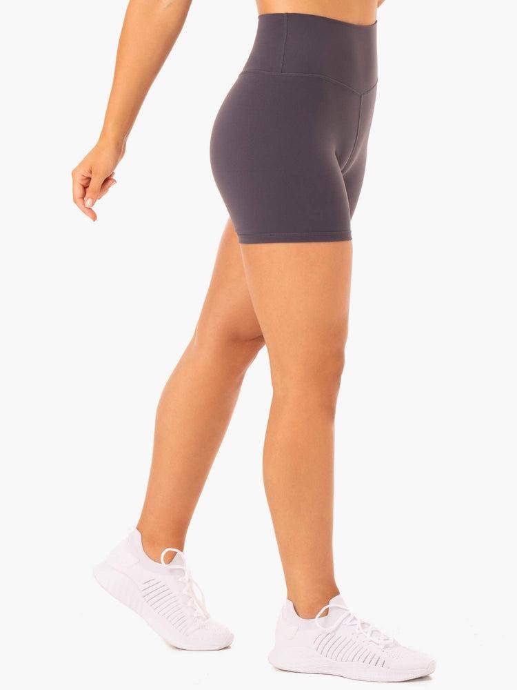 Charcoal Ryderwear Women Shorts Base High Waisted Women's Shorts | AU1994XF