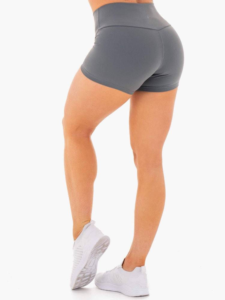 Charcoal Ryderwear Women Shorts Motion High Waisted Women's Shorts | AU2174LH