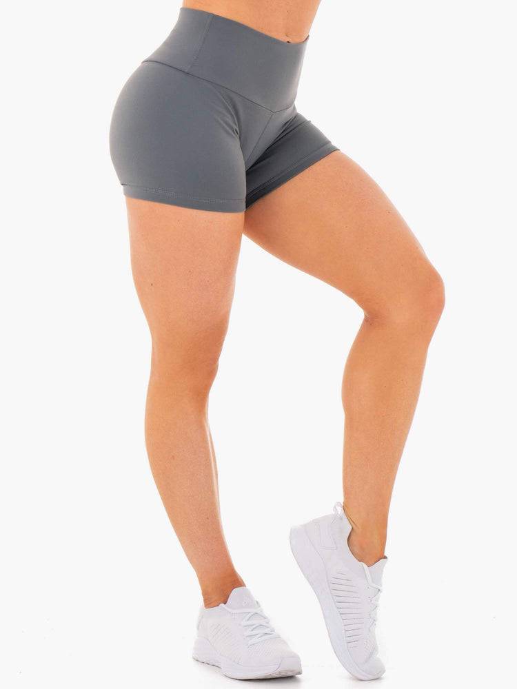 Charcoal Ryderwear Women Shorts Motion High Waisted Women's Shorts | AU2174LH