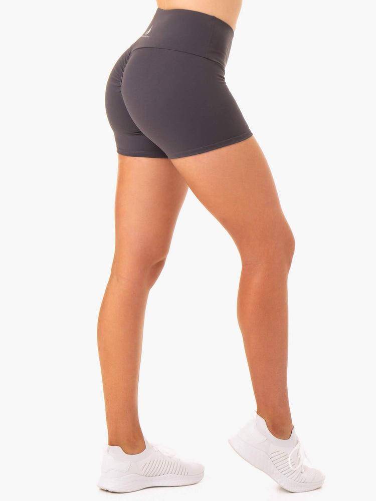 Charcoal Ryderwear Women Shorts Staples Scrunch Bum Booty Women's Shorts | AU2020XF