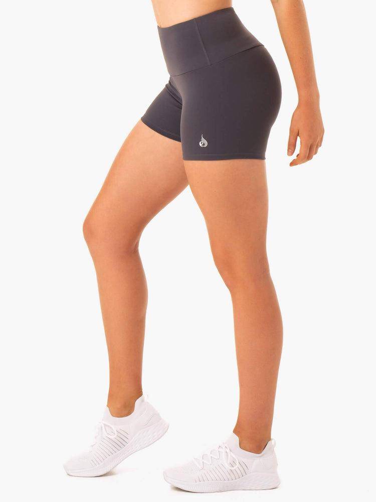 Charcoal Ryderwear Women Shorts Staples Scrunch Bum Booty Women's Shorts | AU2020XF