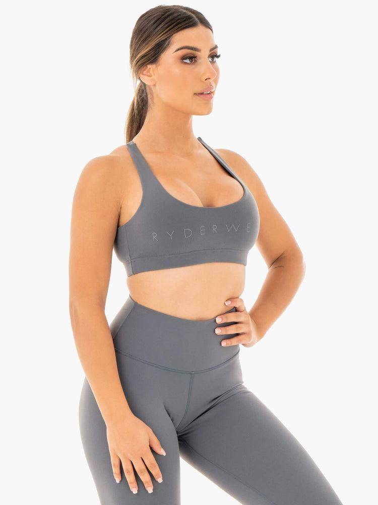 Charcoal Ryderwear Women Sports Bra Motion Women's Sports Bra | AU2464KI