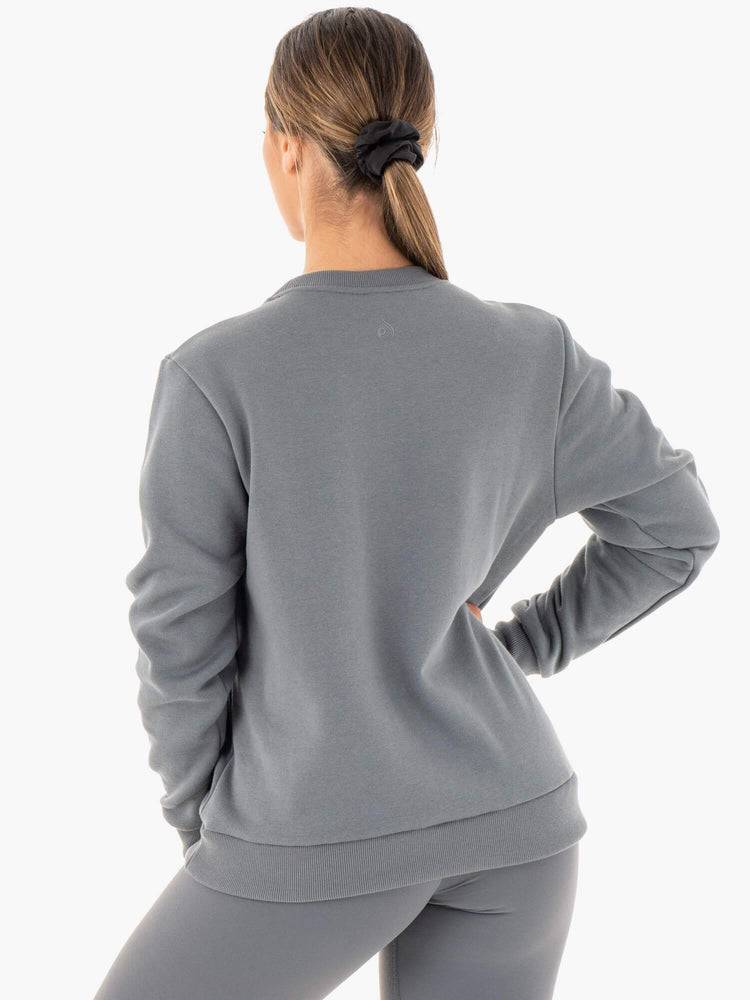 Charcoal Ryderwear Women Sweaters Motion Oversized Women's Sweaters | AU2611QZ